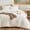 White, variant on Cooling Muslin Comforter Set Size, Ultra Soft 70% & 30% Rayon, Gauze Bedding with 1 Pillow Sham, Lightweight Breathable for Seasons, White