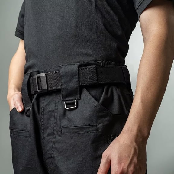 BiFandian Nylon Ratchet Belt, Men's Sports Adjustable Waist Belt with Automatic Buckle, Woven Belt for Casual Wear, Fit, Style