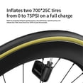 thumbnail image 4 of Air Pump Ultralight 100psi Mini Electric Bicycle Tire Inflator Portable Bike Pump Fast Charging Air, 4 of 5
