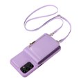 thumbnail image 2 of Nalacover RFID Blocking Wallet Case for Samsung Galaxy A13 4G, Shockproof PU Leather Magnetic Button Zipper Purse Card Slots & Kickstand Crossbody Phone Case with Shoulder & Wrist Strap,Purple, 2 of 12
