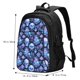 thumbnail image 5 of Easygdp Skull blue crystal flower Mochila para Laptop de Viaje con Puerto USB, Mochila para Laptop con Puerto de Carga USB para Mujeres y Hombres, 5 of 7