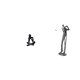 thumbnail image 1 of Figura Decorativa Moderna Y Abstracta De Un Golfista, Figurita De Resina Coleccionable Para La Sala De Estar, Estantería O Decoración Del Hogar. Ideal Para Amantes Del Golf., 1 of 8