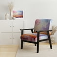 thumbnail image 2 of Designart "Blushing Horizon II" Upholstered Abstract Landscape Accent Chair and Modern & Contemporary Arm Chair - Multiple Color & Pattern, 2 of 7