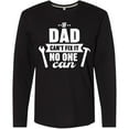 thumbnail image 3 of Inktastic Father's Day If Dad Can't Fix it no One Can Hammer & Wrench Long Sleeve T-Shirt, 3 of 5