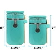 thumbnail image 2 of Blue Donuts 4Pc Ceramic Canister Set With Spoons, 2 of 7