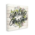 thumbnail image 3 of Stupell Industries Merry Christmas Botanical Wreath Graphic Art Gallery Wrapped Canvas Print Wall Art, Design by Kim Allen, 3 of 7
