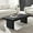 Black, variant on Modway Relic Modern Wood & Cement Concrete Coffee Table in Black