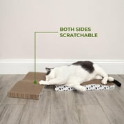 Best Pet Supplies Corrugated Reversible Cardboard Cat Scratcher, Lounger, and Fun Interactive Scratching Boards, Claw Safe, Durable, Natural Recycled Materials, Supports Active Play