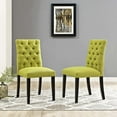 thumbnail image 5 of Modway Duchess 21.5" Modern Style Fabric Dining Chair in Wheatgrass (Set of 2), 5 of 5