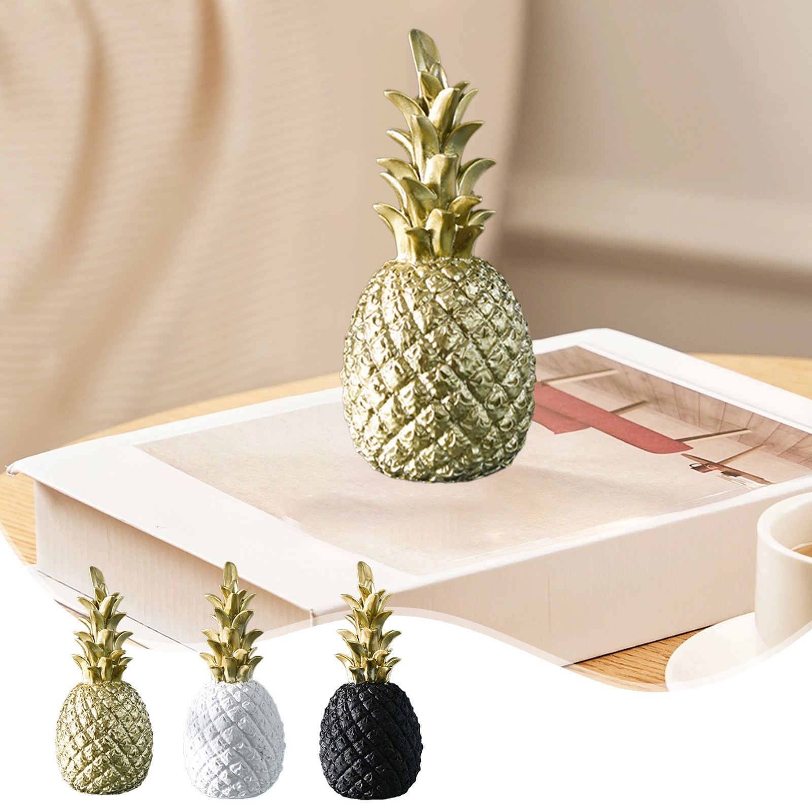 Ornamento de Piña Dorada, estantería moderna, vitrina de vino ...