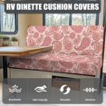 thumbnail image 3 of HELLHERO RV Dinette Cushion Covers Comfortable Stretch Spandex, Compatible with Loveseat Camper RV Booth Seat Covers 2 Pieces, 3 of 7