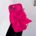 thumbnail image 5 of S 21 22 23 Cute 3D Bow Silicone Case On For Samsung Galaxy S23 S21 Fe S22 Plus Ultra Rose Red Girl Gift Soft Cover S23fe S21plus, 5 of 5
