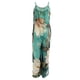 thumbnail image 4 of Mono sin mangas para mujer VISgogo con estampado floral, versión de pierna ancha, tirantes finos, ropa de verano VISgogo  moda, 4 of 5