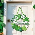 thumbnail image 2 of Dvumao St Patricks Day Decorations, St Patrick Day 2D Flat Wooden Hanging Sign Festive Decoration Welcome Doorplate Suitable For Parties Front Doors Porches And Interior Wall Decorations, Mom Gifts, 2 of 6
