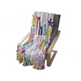 thumbnail image 4 of Thank You Soft Flannel Fleece Throw Blanket, Words Surrounded with Flowers Blossoms and Leaves Like Springtime Art, Cozy Plush for Indoor and Outdoor Use, 50" x 60", Multicolor, by Ambesonne, 4 of 6
