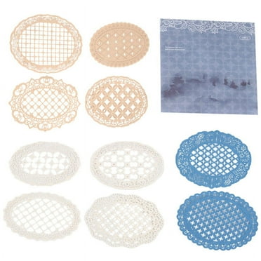 10Pcs Vintage Scrapbooking Paper Lace for Decorative Card Making DIY Craft Album Planners Embellishments E