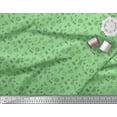 thumbnail image 3 of Soimoi Green polyester Crepe Fabric Heart & Coffee Beans Clip Art Print Fabric by the Yard 42 Inch Wide, 3 of 3