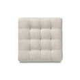 thumbnail image 3 of Baxton Studio Elladio Modern And Contemporary Beige Fabric Upholstered Tufted Cube Ottoman (Set Of 2), 3 of 4
