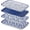 Vintage Blue C, variant on Porcelain Serving Trays for Party, Serving Platters Set of 4,Serving Dishes for Entertaining, Ceramic Party Trays and Platters for Serving , 12" Inch, Series SELENE