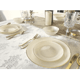 thumbnail image 5 of " OCCASIONS " 120 Plates Pack,(60 Guests) Premium Wedding Party Disposable Plastic Plates Set -60 x 10'' Dinner + 60 x 7'' Salad / Dessert (Pearl Ivory & Gold), 5 of 9