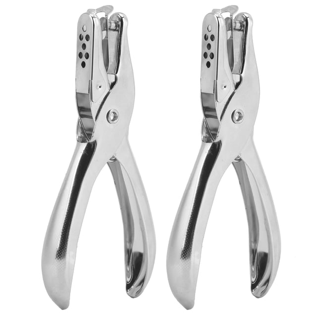Handheld Punch Tool, Single Hole Punch High Hardness 2Pcs Professional For Packaging Knife Edge For Punching Documents