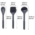 thumbnail image 2 of Juego de utensilios de silicona 3 piezas Gris Una talla, 2 of 7