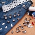 thumbnail image 4 of Uxcell 60Pcs Rhinestone Studs, 8mm Round Rivets Claw Beads Nailhead, Grey, 4 of 6