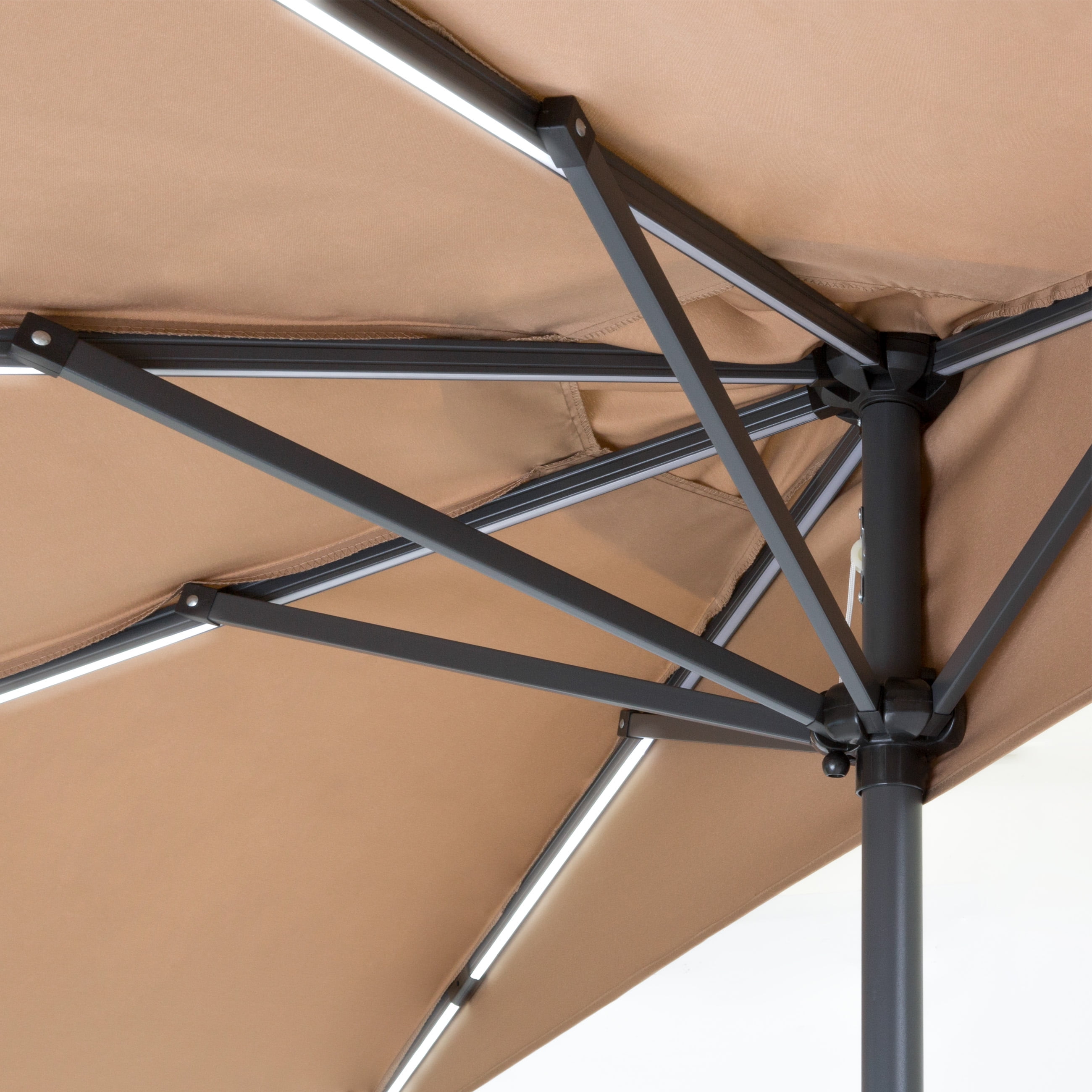 lighted half umbrella