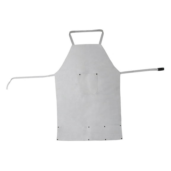 24" x 34" Cowhide Leather BIB Apron with Pockets Precious Metal Casting Gold Jewelry Making Refining Safety Gear - SAF-0015