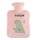 thumbnail image 2 of Bolsa de agua caliente con forma de dinosaurio de dibujos animados, bolsa de agua caliente con inyección de agua, calentador de manos de felpa cálido para estudiantes de 1000 ml, 2 of 3