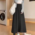 thumbnail image 4 of CQONEPT Womens Wide Leg Flowy Casual Pants Chiffon Comfortable Stretchy Pant Elastic Waist Breathable Fall Fashion Trousers, 4 of 6