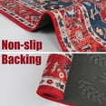 thumbnail image 3 of TWINNIS Boho Area Rug Vintage Rug Anti-Slip Persian Carpet for Living Room Bedroom,Red,6'x9', 3 of 7