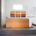 thumbnail image 2 of Colorful Ocean Sunset Abstract Beach Wall Art for Living Room Orange Red Warm Sunrise Artwork Bathroom Wall Decor Large Beach Posters Picture Over The Bed 12"x16"x3 Panels, 2 of 6