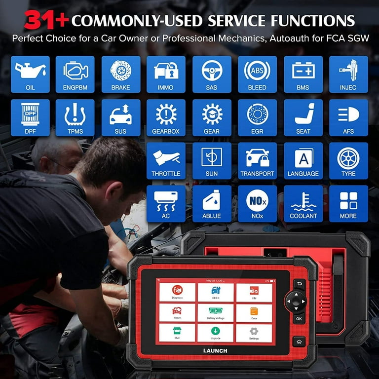 Launch CRP919E BT Bluetooth OBD2 Scanner Diagnostic Tool Supports CAN FD  DoIP and ECU Coding
