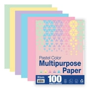 BAZIC 100 Sheets Pastel Color Multipurpose Paper 8.5"x11", Colored Copy Paper Fax Laser Printing (100/Pack), 1-Pack
