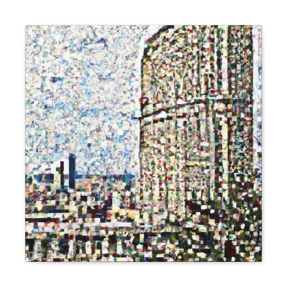 Modernist Pointillism Splendor - Canvas