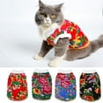 thumbnail image 2 of Costume pour Animaux Imprimé Floral Créatif Veste pour Chatons Chiots, 2 of 8