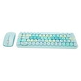 thumbnail image 1 of wirelessS Keyboard and Mouse Combo, 2.4G wirelessS Cute Retro Keyboard and Mouse Combo, DPI Adjustment, Colorful Retro Full Size Keyboard and Mice, 1 of 7