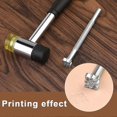 thumbnail image 2 of Leather Stamping Tools Stamps Punch Tool Carving Craft Tools Saddle Making Tools For Diy Beginners, 2 of 5