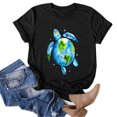 thumbnail image 2 of BJUTIR Plus Size Tops For Women Womens Summer 2022 Earth Day Restoration Earth Natural Planet Cute Earth Day T Shirt, 2 of 6
