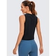 thumbnail image 2 of Remera CRZ YOGA de Algodón Pima, Cuello Alto, Crop Top Negro Talle L, 2 of 4