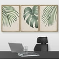 thumbnail image 2 of wall26 Framed Canvas Print Wall Art Set Tropical Island Monstera Palm Leaf Nature Floral Digital Art Modern Art Rustic Botanical Relax/Calm for Living Room, Bedroom, Office - 24"x36"x3 NATU, 2 of 5