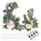 thumbnail image 1 of 2 uds flores colgantes Swag ABS flores decorativas artificiales de arco con vendaje para boda, 1 of 5