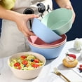 thumbnail image 4 of Fmxomd 30 OZ Soup Bowls, Plastic Bowls Set of 4, Wheat StrawBowl for Kitchen, Large Bowls for Soup, Cereal, Salad, Ramen and Fruit, Dishwasher & Microwave Safe, 4 of 7