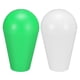 thumbnail image 1 of Cabeza de mango de bola de joystick elíptica ovalada tipo americano para juego de arcade, piezas de repuesto DIY, blanco y verde, 2 piezas, 1 of 3