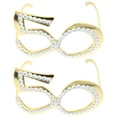 thumbnail image 1 of Miangastore Birthday Party Glasses Square Number Shape 2Pcs 5.5x5.5x3.5in, 1 of 8