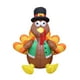 thumbnail image 2 of Inflatable Turkey Pilgrim Hat Yard Decoration LED Light Blow Outdoor Indoor Lawns Thanksgiving Yard Decor Fall Family Part, Inflatable Turkey Yard Decoration, LED Light, Blow Up, Yard Decor,, 2 of 9