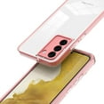 thumbnail image 3 of TECH CIRCLE Compatible For Samsung Galaxy S22 Plus Camera Lens Protector Case,Luxury Shockproof Clear Slim Hybrid Hard PC Rubber Back Cover.For Samsung Galaxy S22 Plus,Pink, 3 of 7