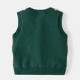 thumbnail image 4 of oqasdz Girls Vests Toddler Baby V Neck Sleeveless Plaid Print Knitted Warm Sweater Vest Adorable Casual Outwear Top Size 3 Y-4 Y, 4 of 4