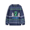 thumbnail image 1 of Minecraft Garçon Bleu Creeper Chandail de Noël (7-8 Ans), 1 of 6
